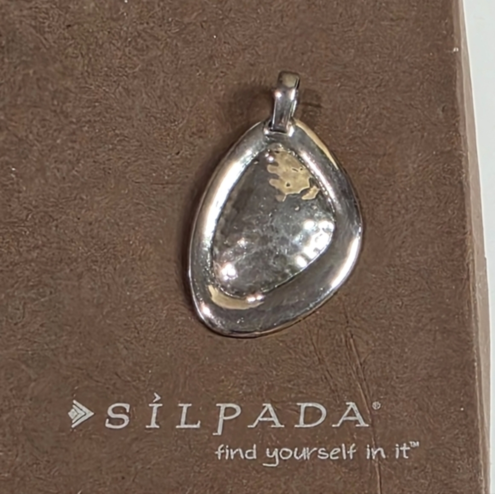 SILPADA‎ Rare Vintage Artisan ISRAELI MADE Sterling Silver Hammered Pendant